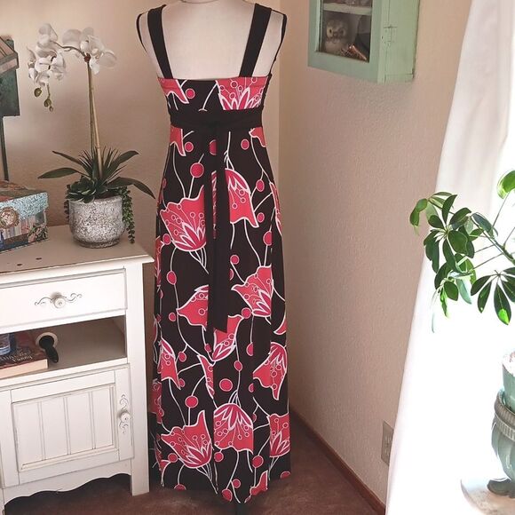 B. Smart Maxi Dress. Op Art. Tropical. Y2K - Picture 5 of 10